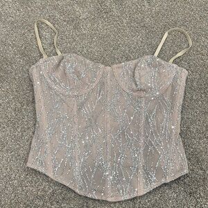 NEW! White Fox corset top